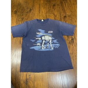VTG 1995 Star Wars Changes At-At Hoth 2-Sided AOP T-Shirt • USA • XL Grunge